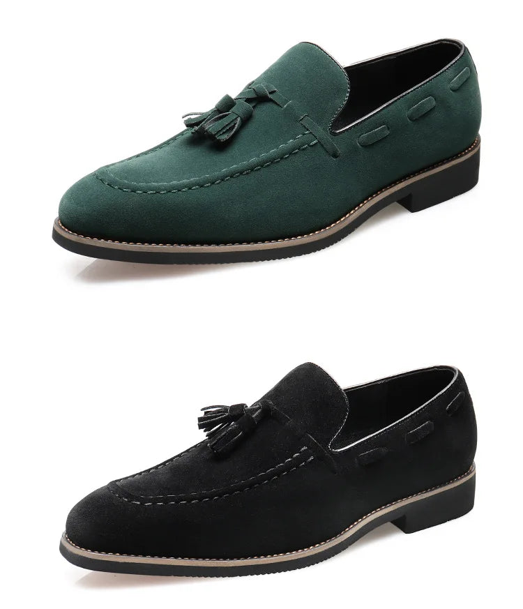 Sapatos de negócios casuais masculinos clássico estilo britânico mocassins mocassins moda festa casamento apartamentos para homem