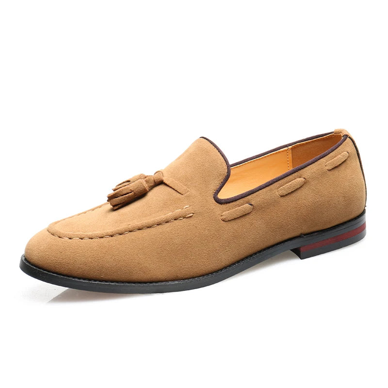 Sapatos de negócios casuais masculinos clássico estilo britânico mocassins mocassins moda festa casamento apartamentos para homem