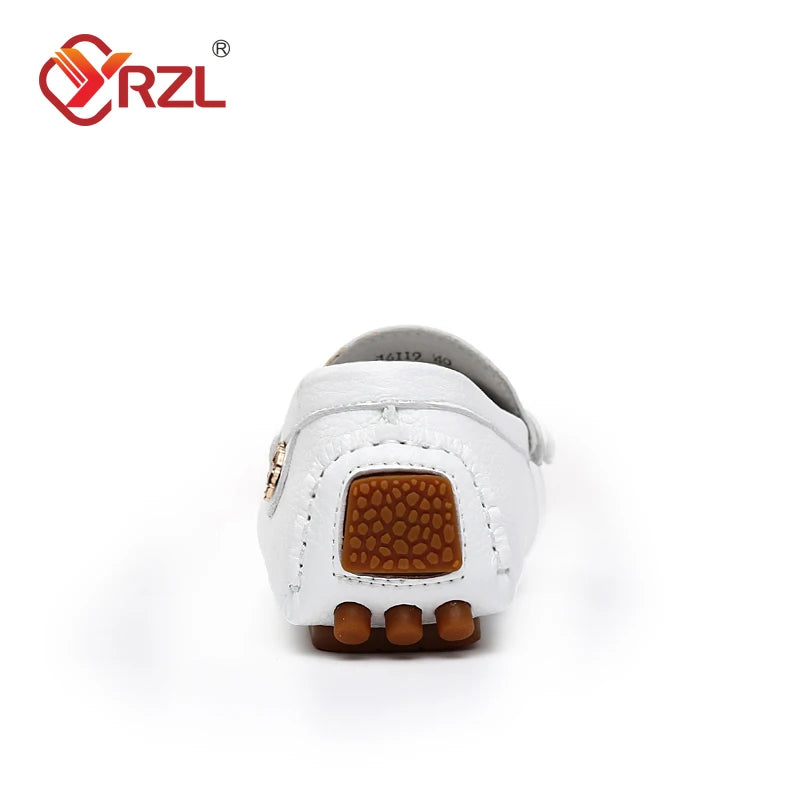 Yrzl sapatos masculinos feitos à mão mocassins de couro pu casuais para dirigir sapatos slip-on de luxo confortáveis mocassins brancos para homens