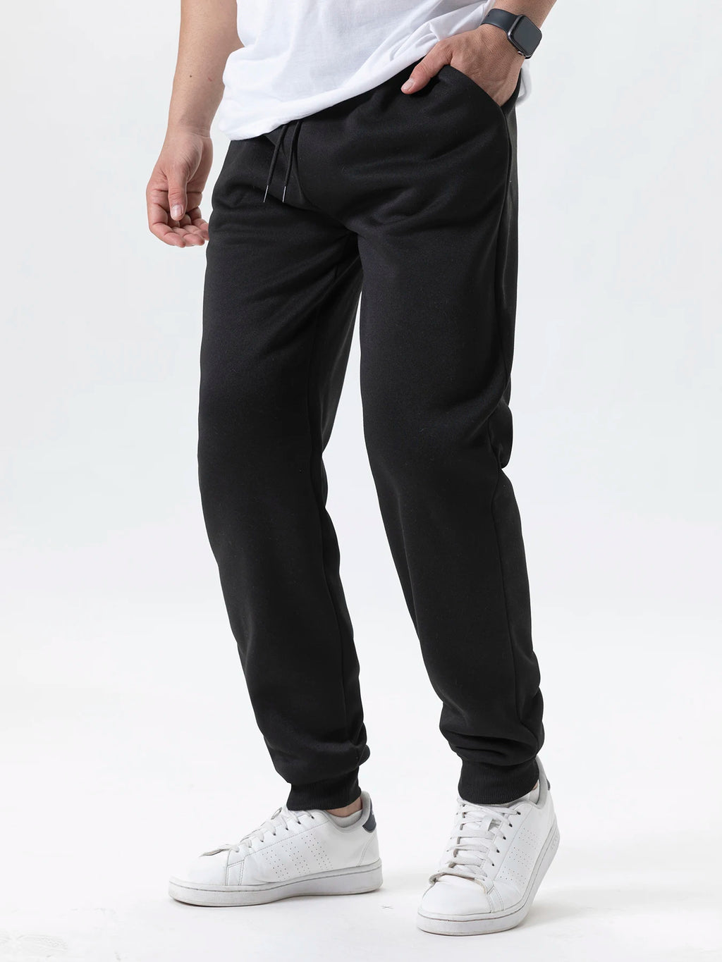 Calças casuais dos homens outono inverno velo sweatpants homens corredores cintura elástica esporte calças casuais baggy fitness ginásio roupas