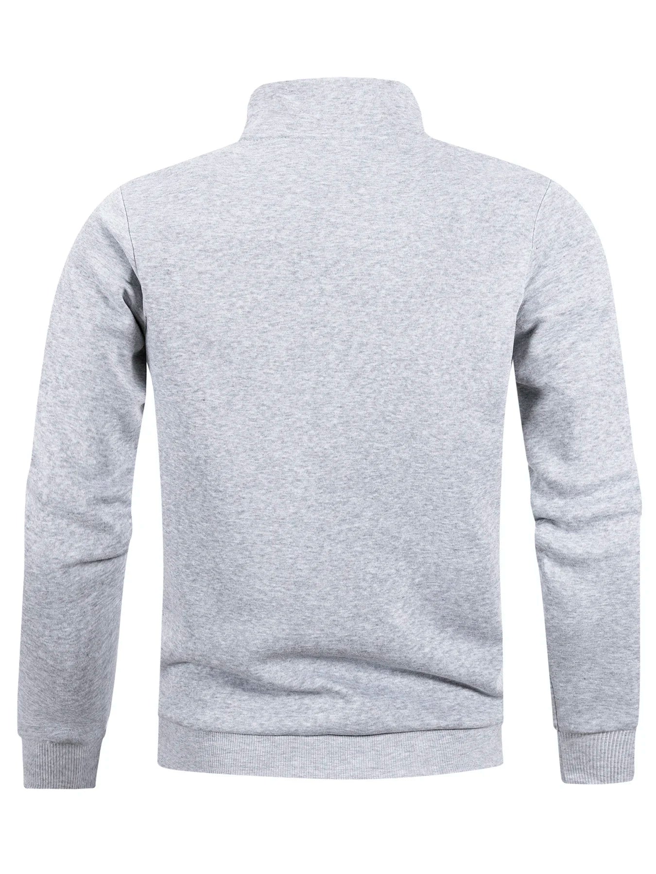 Outono masculino zíper pulôver gola alta blusas quentes cor sólida manga comprida moda masculina casual moletom diário topo