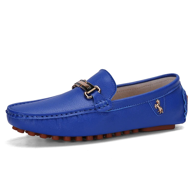 Yrzl sapatos masculinos feitos à mão mocassins de couro pu casuais para dirigir sapatos slip-on de luxo confortáveis mocassins brancos para homens
