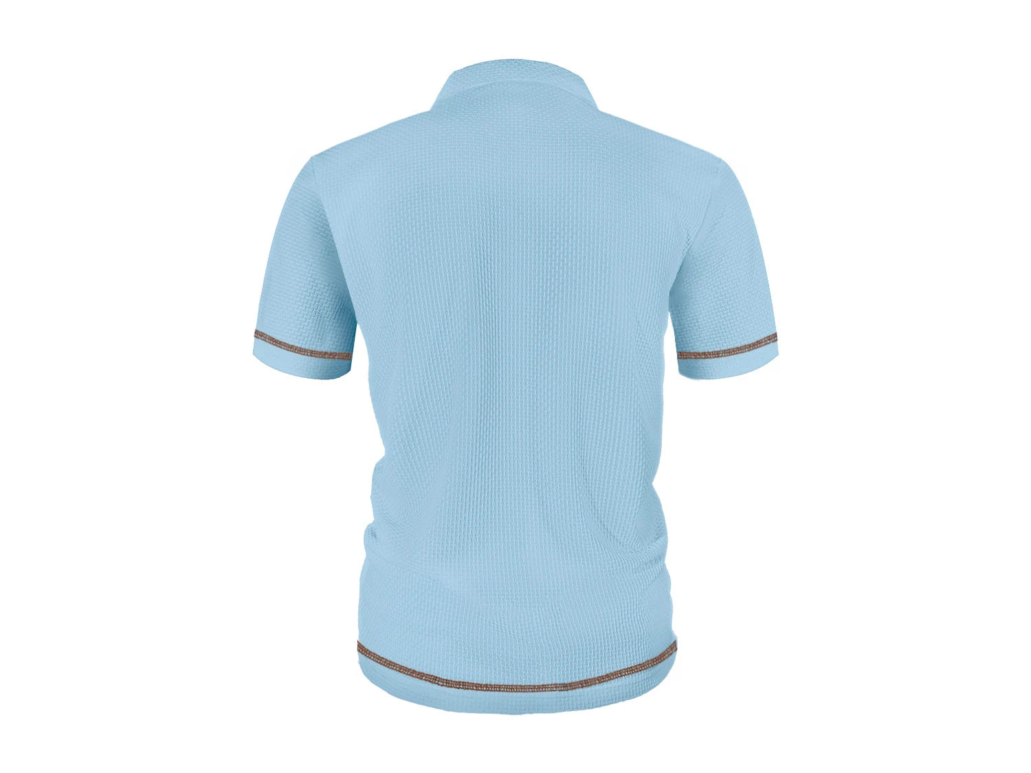 Camiseta polo masculina de manga curta com lapela de seda gelada de verão, top masculino