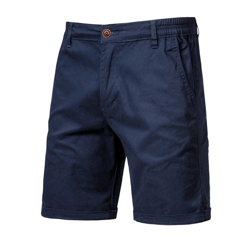 AIOPESON Verão 100% Algodão Sólido Shorts Homens de Alta Qualidade Casual Negócios Social Cintura Elástica Shorts Masculinos 10 Cores Shorts de Praia