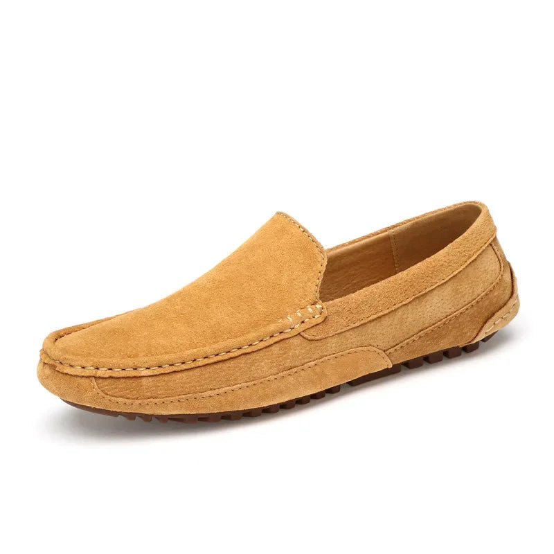 Mocassins masculinos de couro de camurça de luxo 2024 sapatos casuais para homens sapatos de barco feitos à mão sapatos de condução slipon mocassins masculinos zapatos