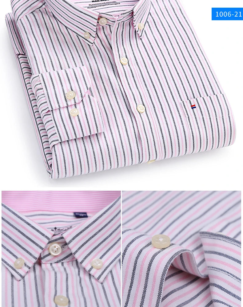 Clássico ajuste algodão completo camisas casuais para homem cor sólida manga longa camisa simples bolso único topo macio fino ajuste roupas formais