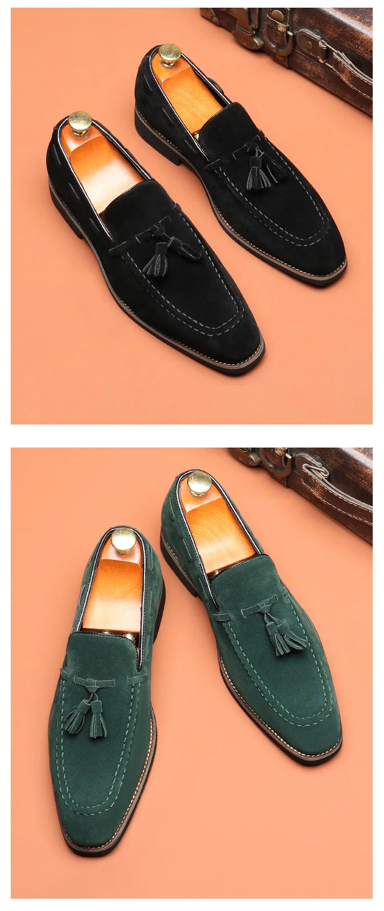 Sapatos de negócios casuais masculinos clássico estilo britânico mocassins mocassins moda festa casamento apartamentos para homem