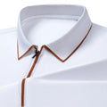 Camisa polo masculina de seda com zíper, manga curta, camiseta amoreira, zíper de metal, gola luxuosa, casual, verão, algodão e linho