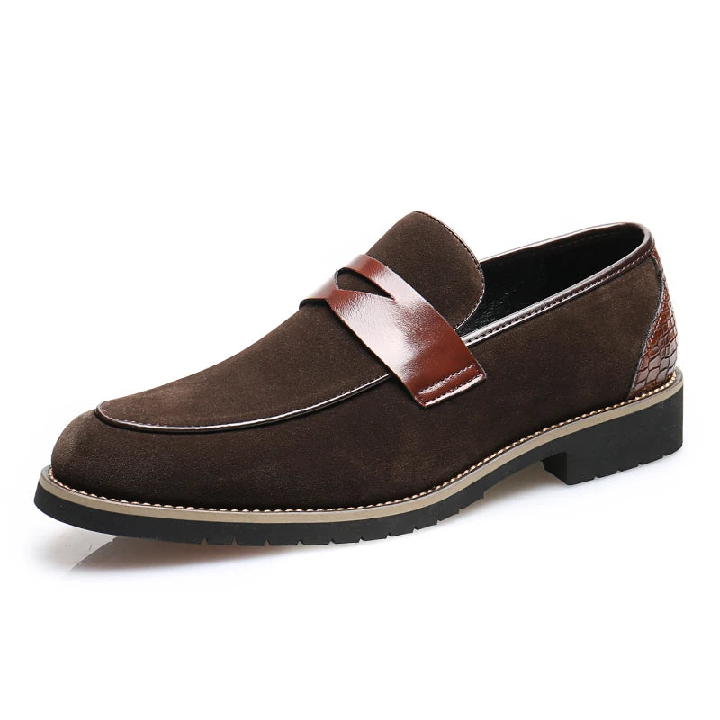 Sapatos de negócios casuais masculinos clássico estilo britânico mocassins mocassins moda festa casamento apartamentos para homem