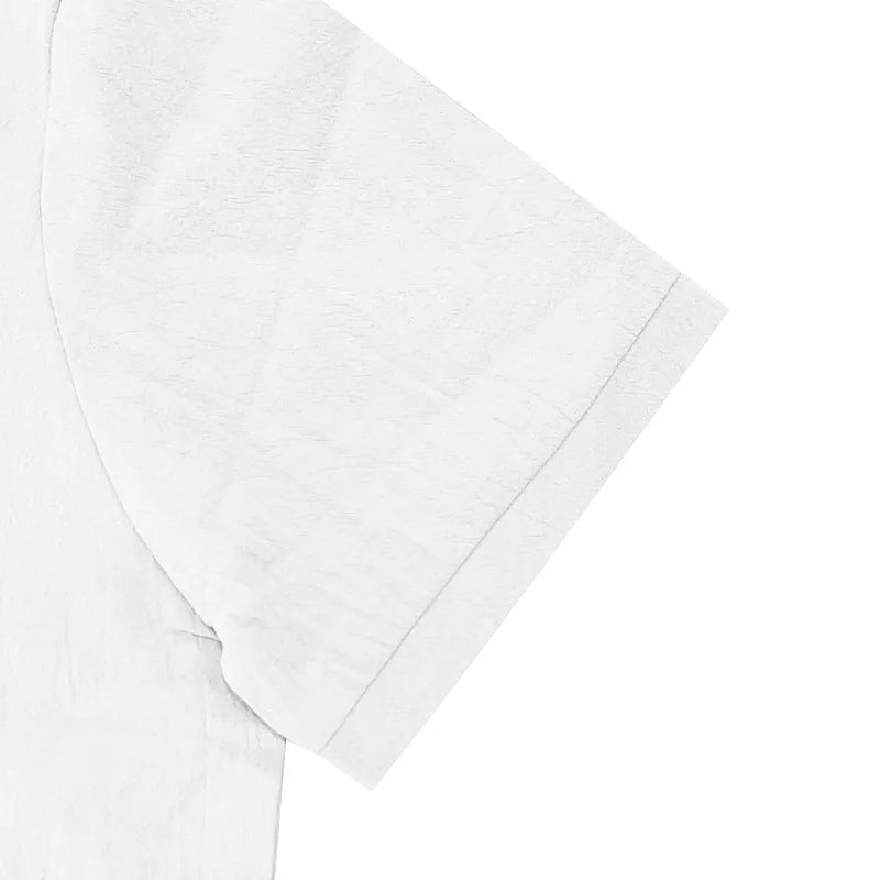 2025 verão nova camisa masculina estilo britânico solto na moda respirável linho casual gola polo série camisa polo manga curta