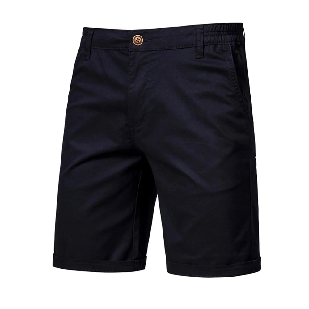 AIOPESON Verão 100% Algodão Sólido Shorts Homens de Alta Qualidade Casual Negócios Social Cintura Elástica Shorts Masculinos 10 Cores Shorts de Praia