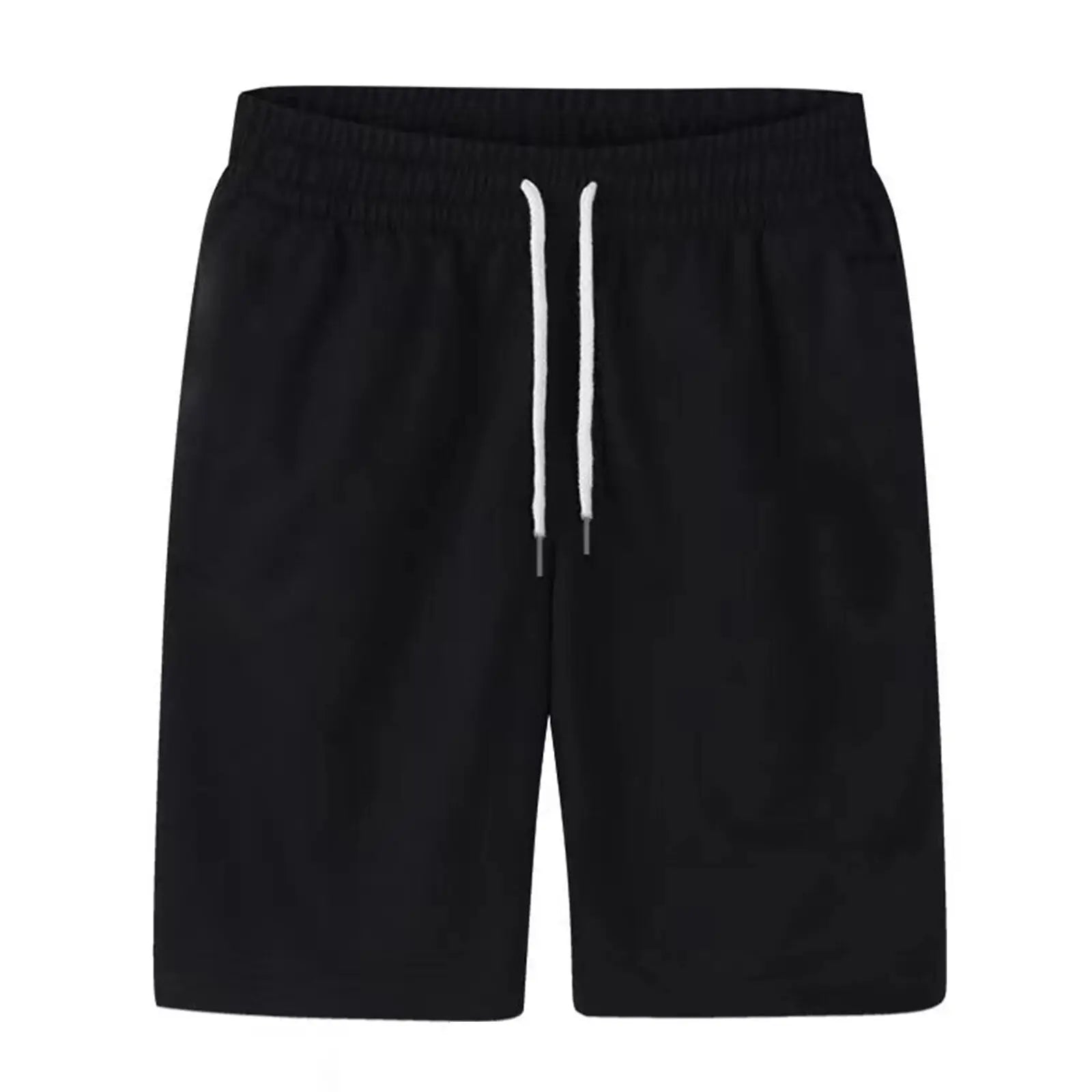 Shorts com cordão masculino, calção com cordão, calças curtas de praia, verão calças finas, moletom solto com zíper, esportes