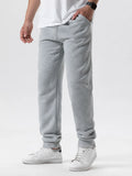 Calças casuais dos homens outono inverno velo sweatpants homens corredores cintura elástica esporte calças casuais baggy fitness ginásio roupas
