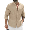 Outono masculino camisas de manga longa algodão negócios tshirts masculino respirável cor sólida streetwear botão camisas para homem camisa branca