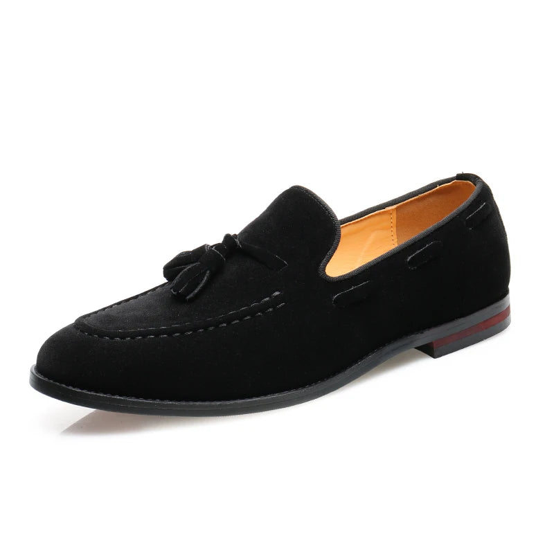 Sapatos de negócios casuais masculinos clássico estilo britânico mocassins mocassins moda festa casamento apartamentos para homem