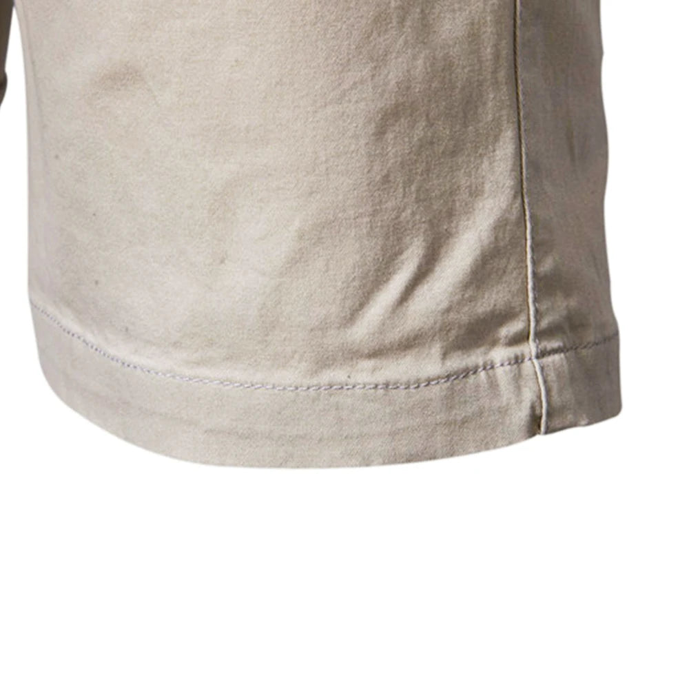 AIOPESON Verão 100% Algodão Sólido Shorts Homens de Alta Qualidade Casual Negócios Social Cintura Elástica Shorts Masculinos 10 Cores Shorts de Praia